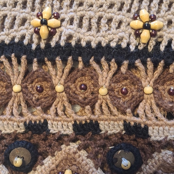 Koret Country Classics crochet boho vest vintage size Small - Picture 7 of 13